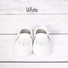 Load image into Gallery viewer, Genuine Leather Baby Moccasins - Newborn Size