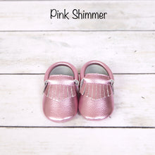 Load image into Gallery viewer, Genuine Leather Baby Moccasins - Newborn Size