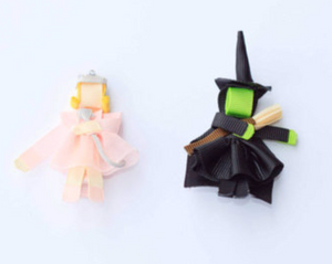 Character Inspired Hair Clips - Wicked, Glinda, Elphaba Inspired Set