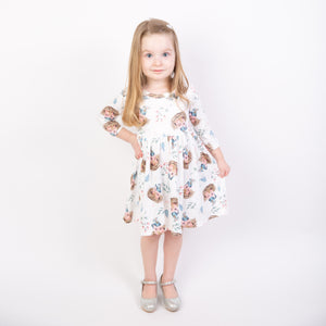 Last One! - Size 6-9 months - Soft Birdhouse Dress